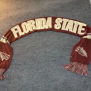 FSU Florida State Seminoles Scarf Arrows Garnet Gold Game Day Apparel Knit Scarf